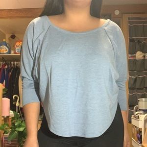 Open back blue Victoria’s Secret shirt